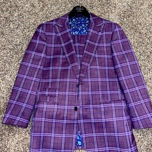 Purple window Payne suit Ted baker